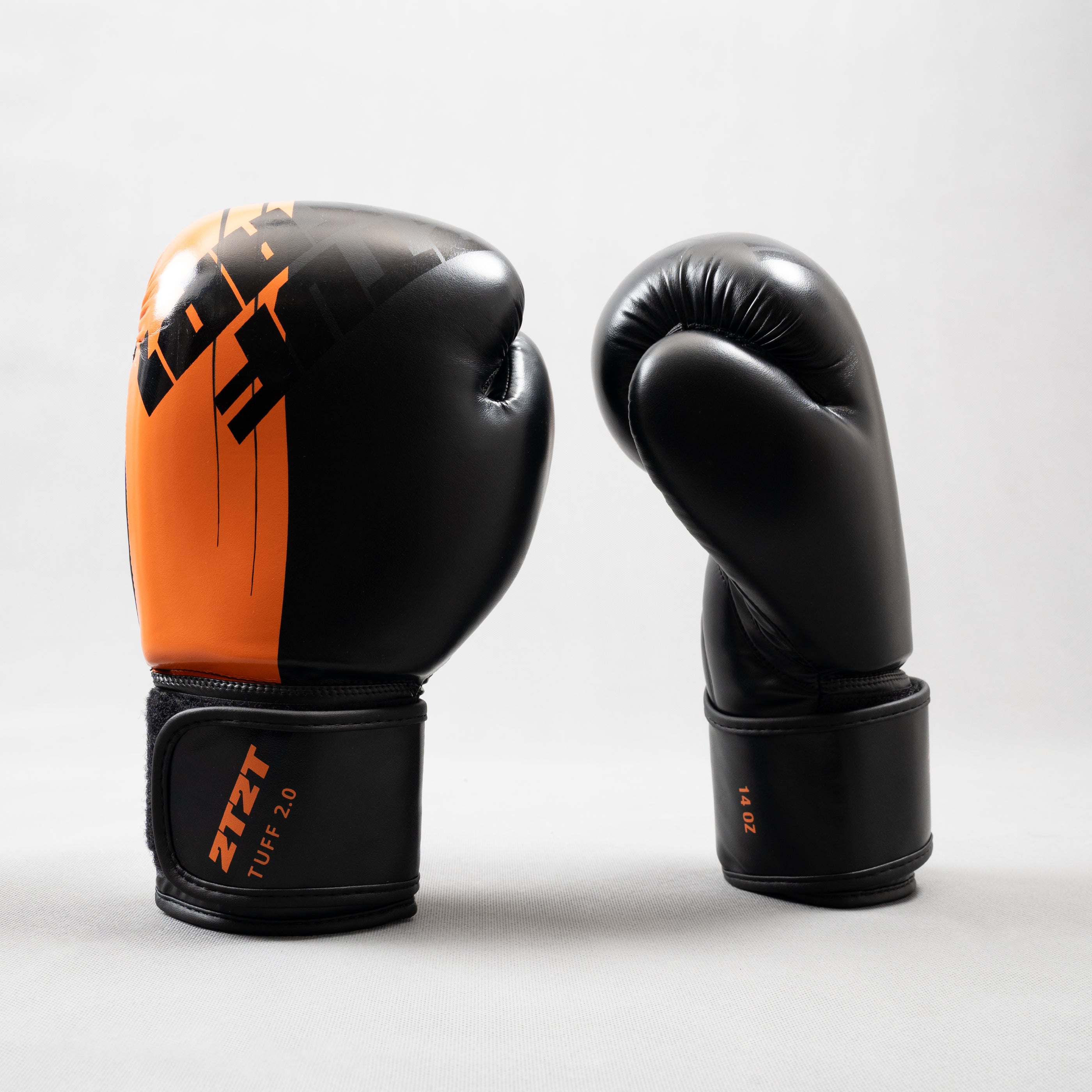 Tuff 2.0 Boxing Gloves - Orange/Black | Superior Shock Absorption & Comfort