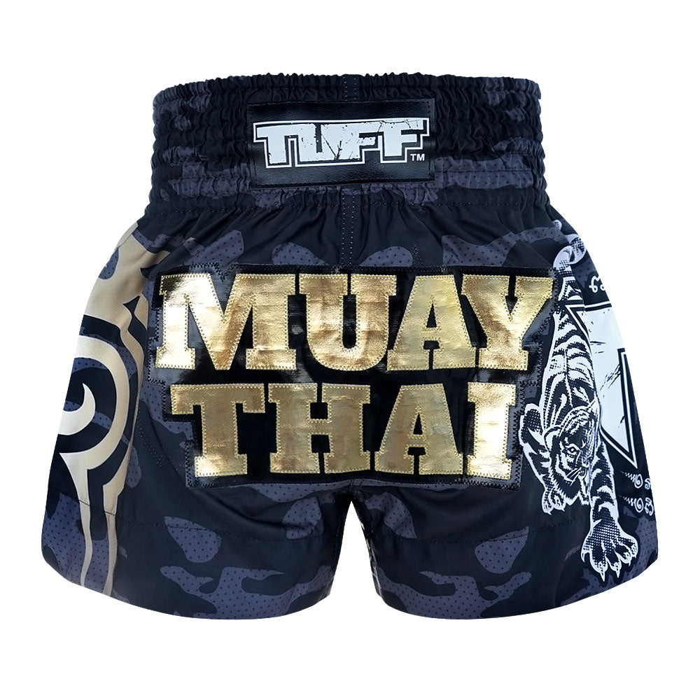 Black Military Camouflage- Muay Thai Short