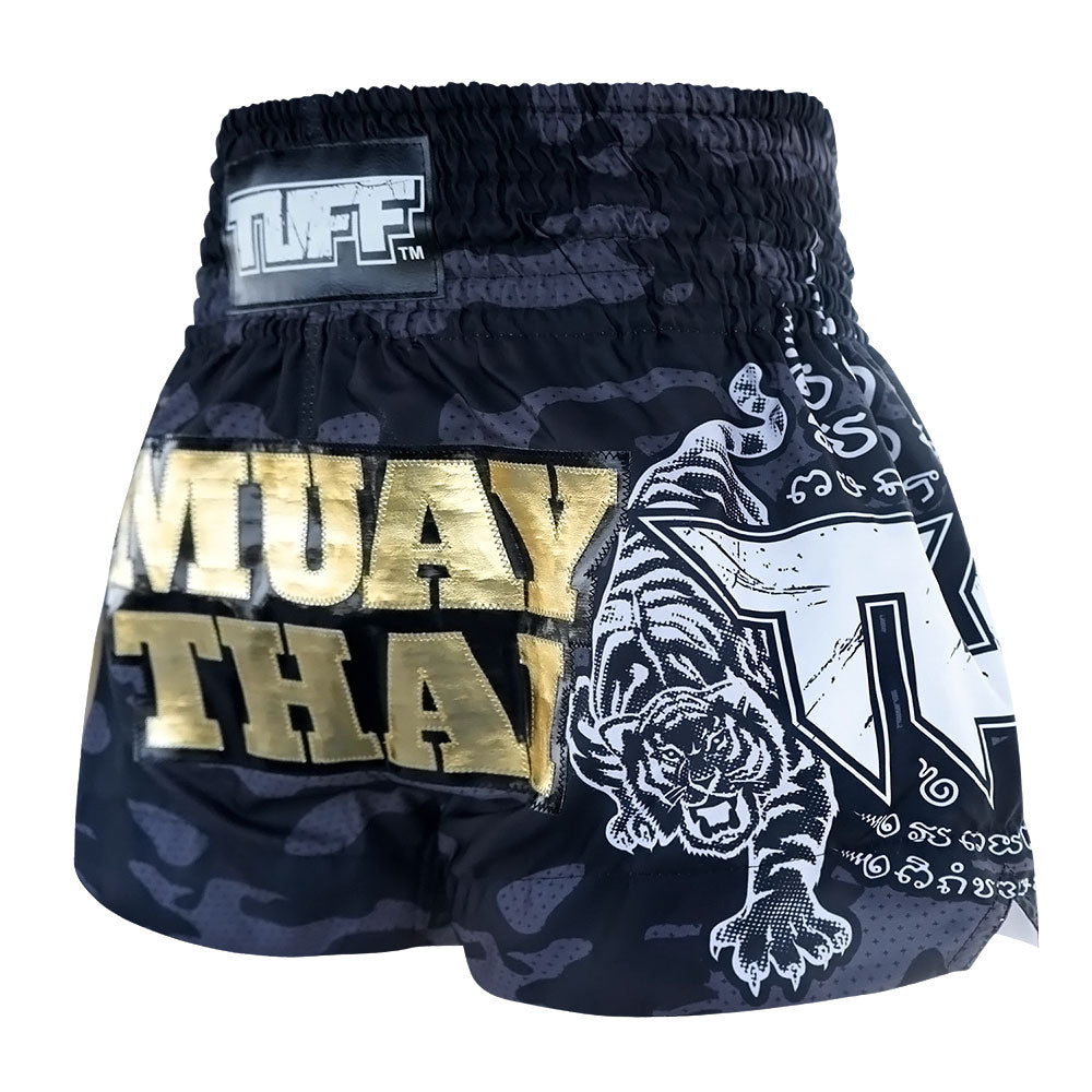 Black Military Camouflage- Muay Thai Short