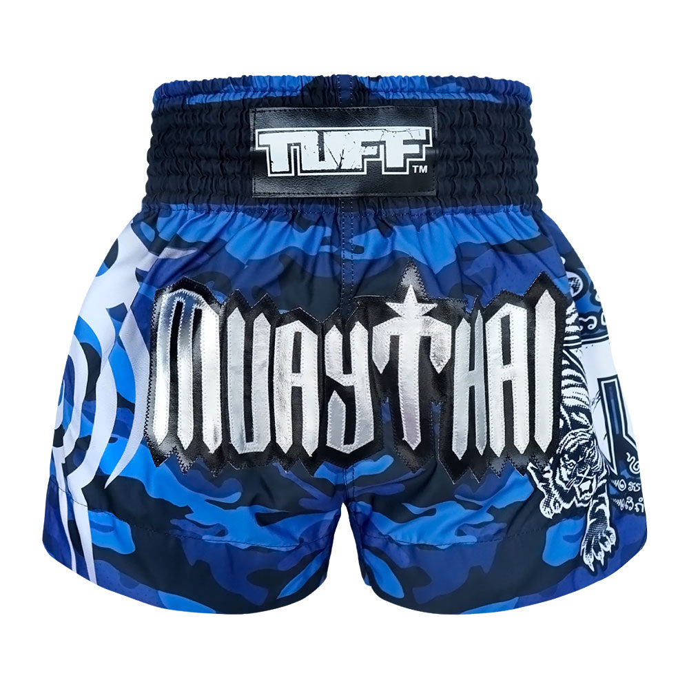 Blue Military Camouflage- Muay Thai Short