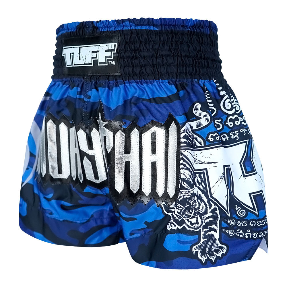 Blue Military Camouflage- Muay Thai Short