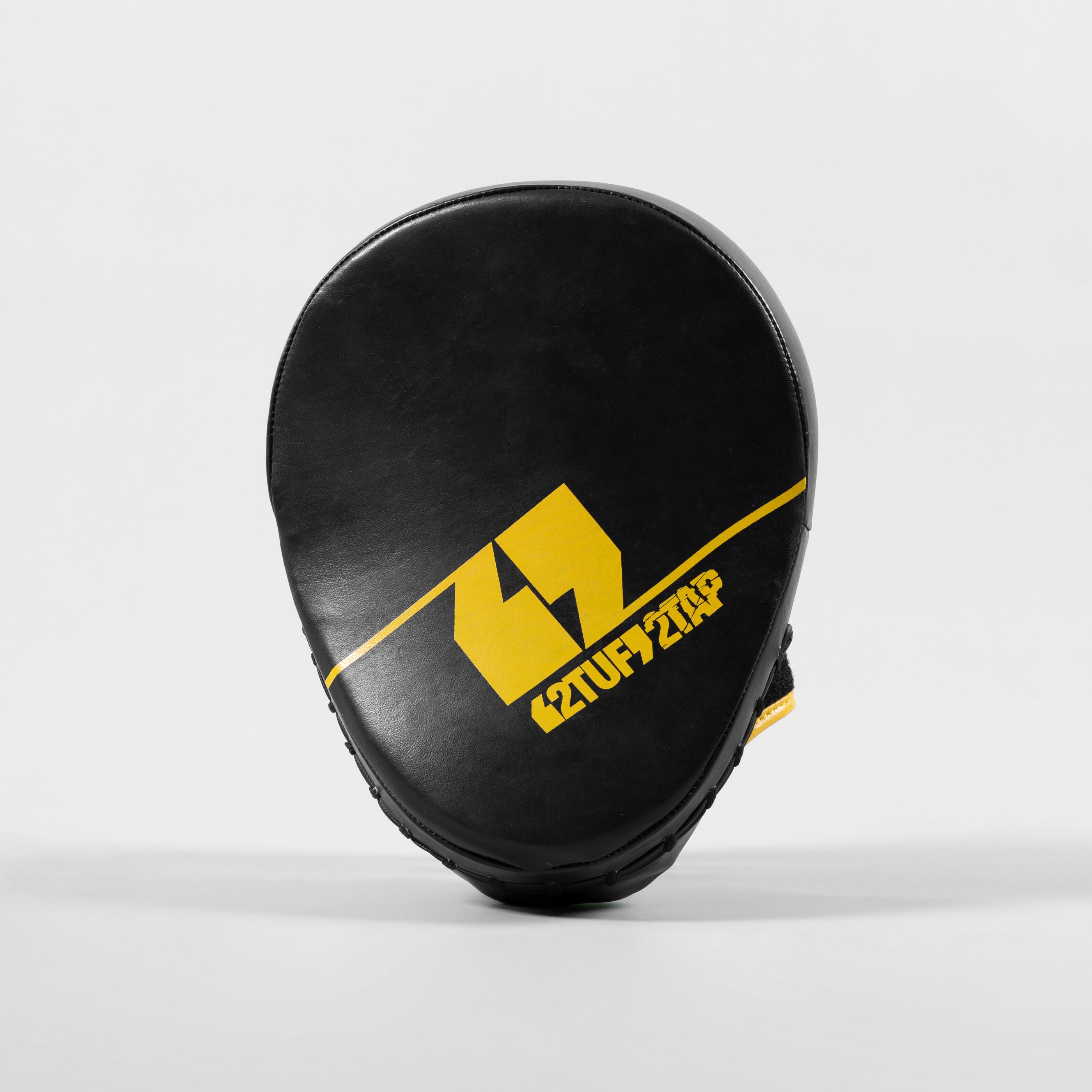 'Fracture' Focus Mitts - Genuine Leather - Black/Yellow 2TUF2TAP