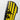 'Tuff' Shin Instep Guards - Black/Yellow 2TUF2TAP