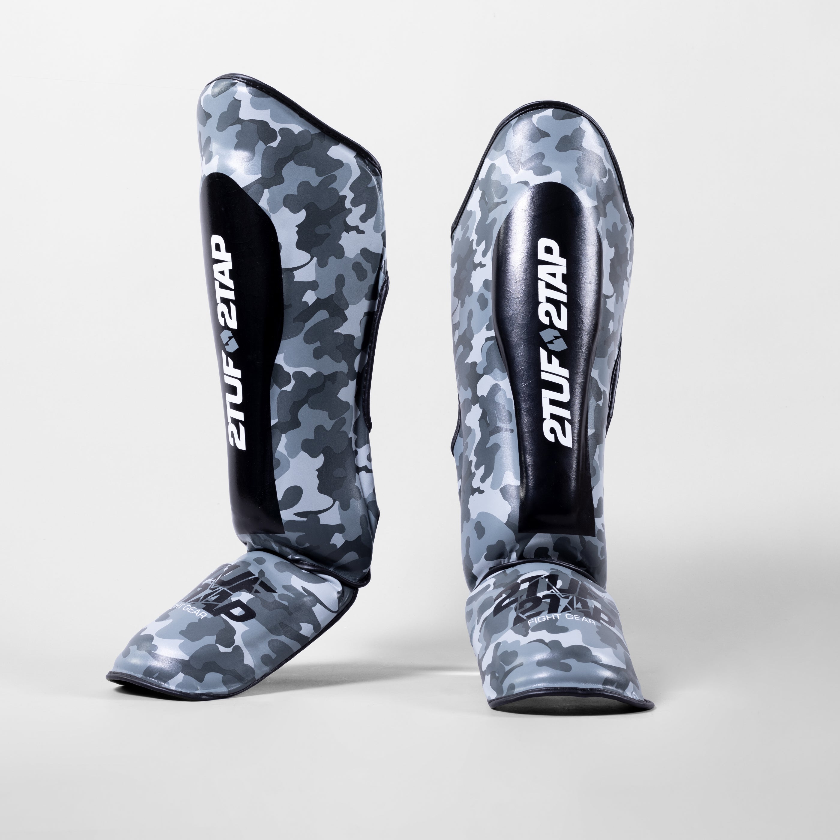 'Camo Elite' Shin Instep Guards - Grey/Black 2TUF2TAP