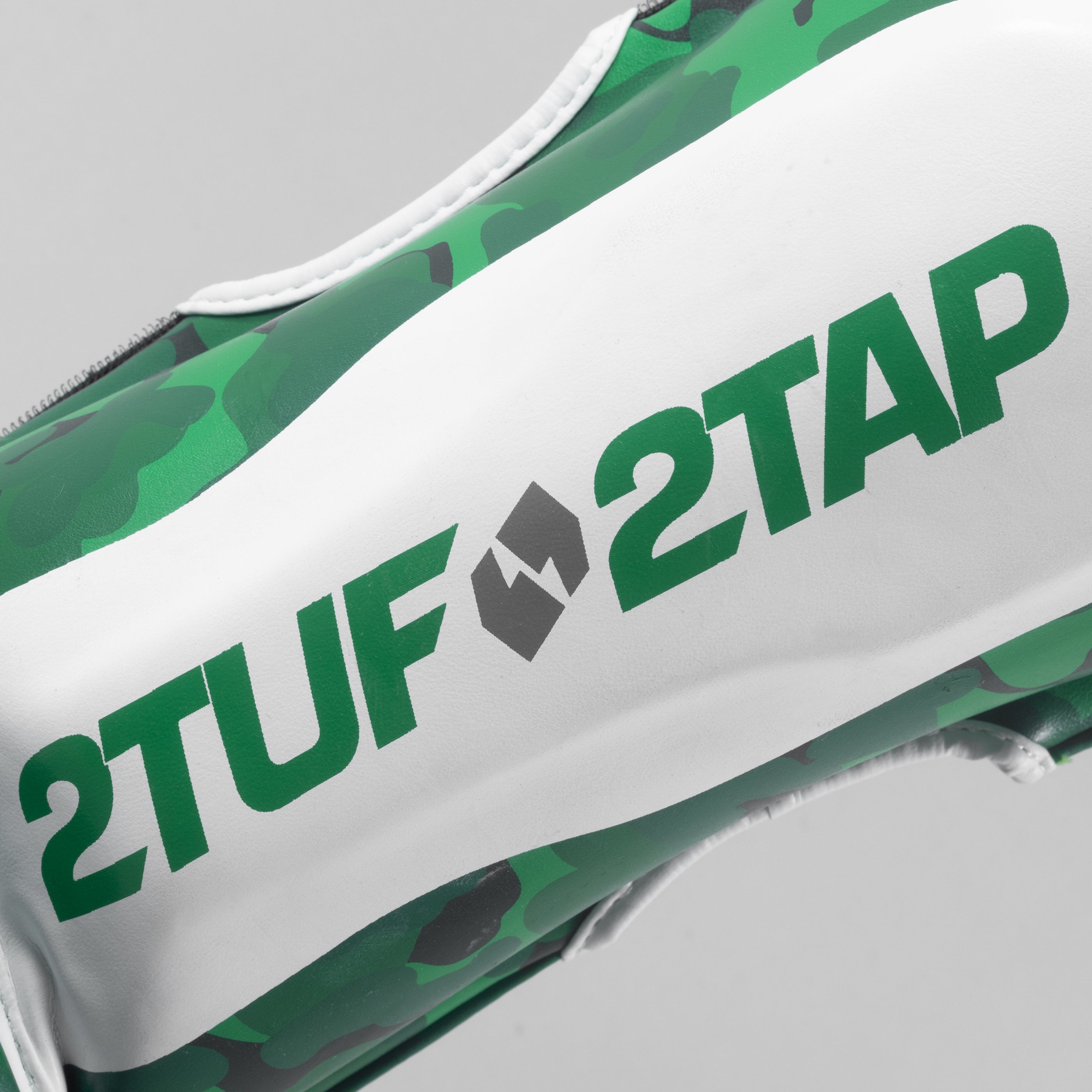 'Camo Elite' Shin Instep Guards - Green/White 2TUF2TAP